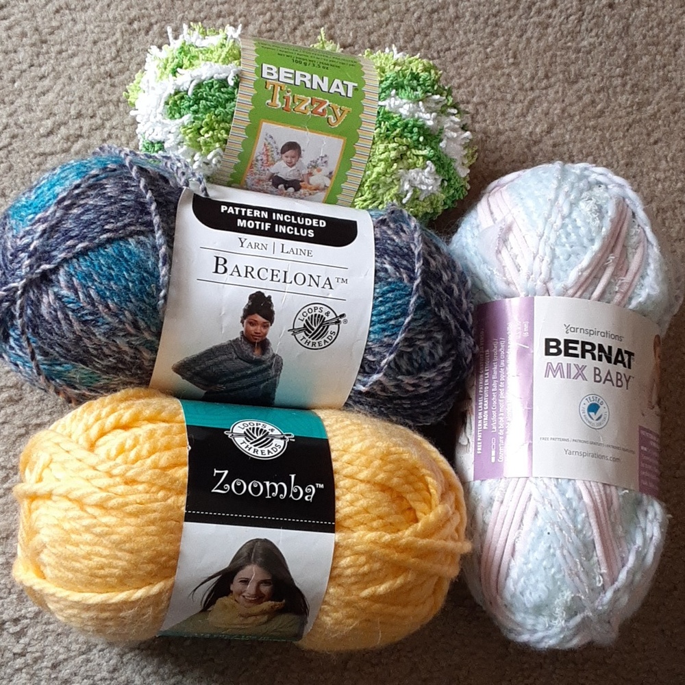 Assorted Yarn Bernat Loops & Threads